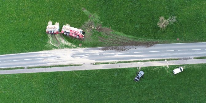 Unfall in Hellbühl