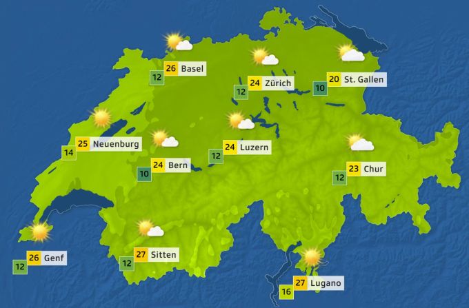 Am Freitag gibt es laut Prognose fürs Wetter die tiefsten Temperaturen. Wetter