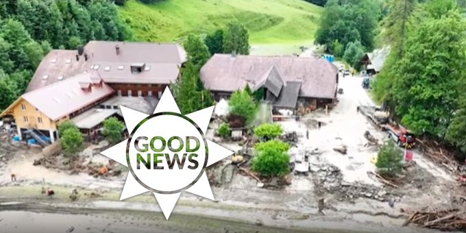 Good News - Kemmeriboden-Beiz öffnet nach Unwetter-Flut im Juli wieder
