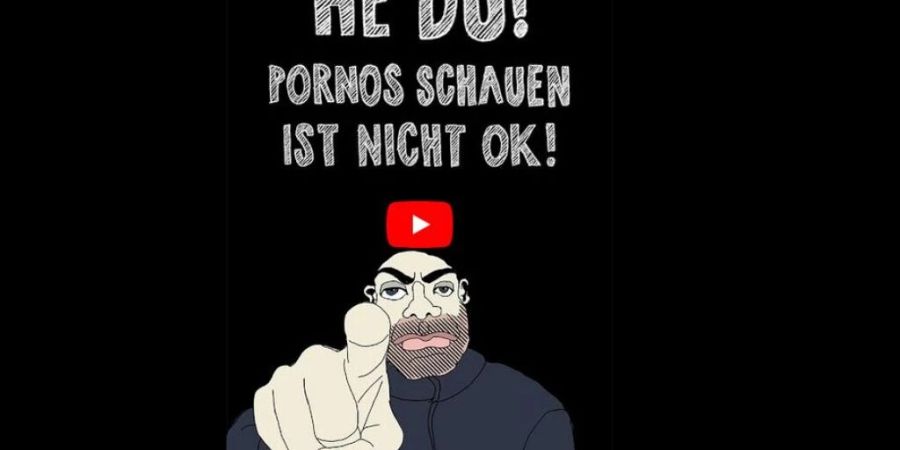 «Pornos schauen ist nicht OK»: Dieser Clip soll unter 16-Jährige warnen.