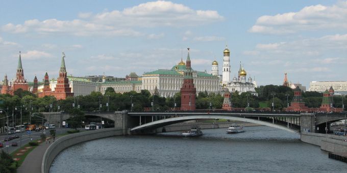 Der Kreml ist der Regierungssitz Russlands. kreml