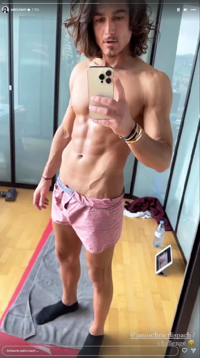 Patric Haziri hat einen Eins-A-Body. Patric Haziri