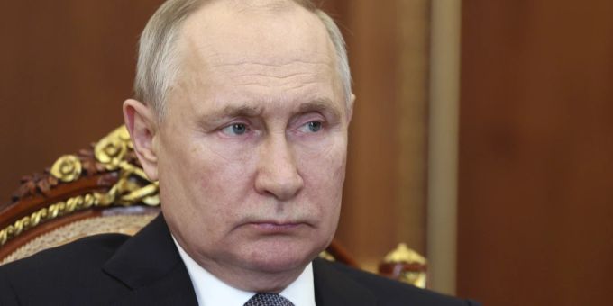 Russlands Präsident Wladimir Putin. ukraine krieg