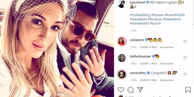 Sänger Baschi und seine Alana sind Mann und Frau. Baschi Alana Netzer