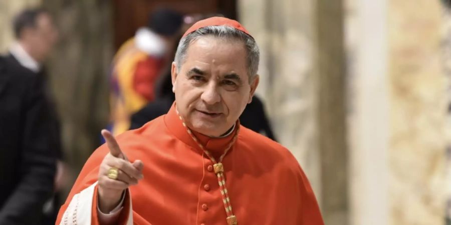 Zurückgetretener Kardinal Angelo Becciu