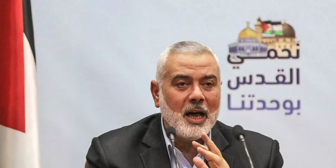 ARCHIV - Ismail Hanija, Chef der Hamas, in Gaza. gaza