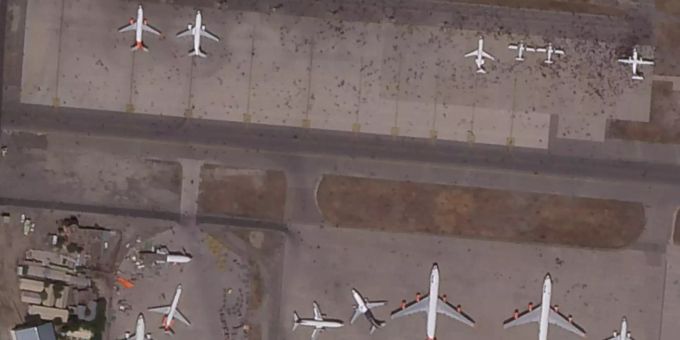 Der Flughafen soll bald wieder in Betrieb genommen werden. Kabul Airport