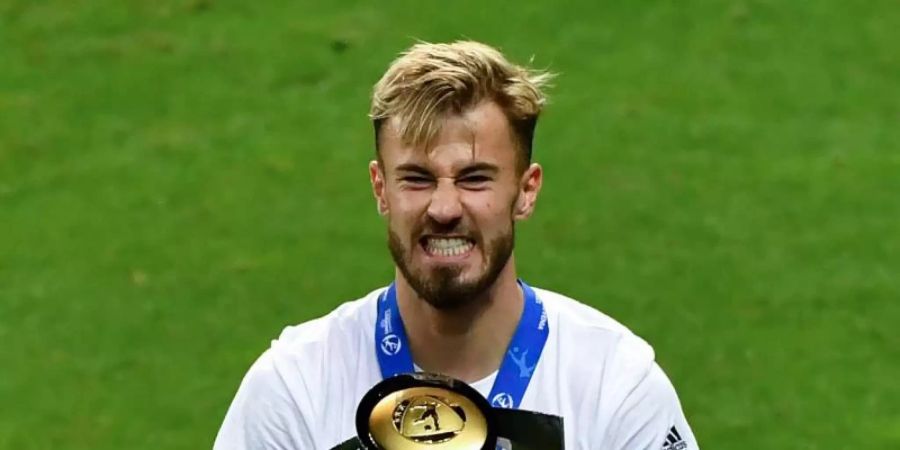 Soll in der Bundesliga für den FC Augsburg für Furore sorgen: Niklas Dorsch. Foto: Marton Monus/dpa