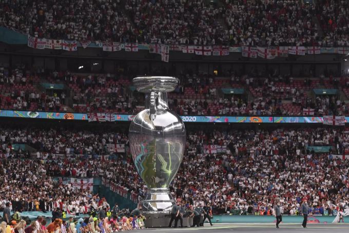 Trotz Corona verfolgten Zehntausende Fans den EM-Final im Wembley. Wembley