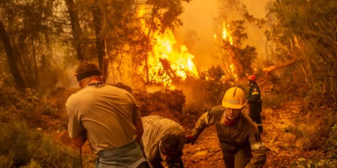 Waldbrand Euböa
