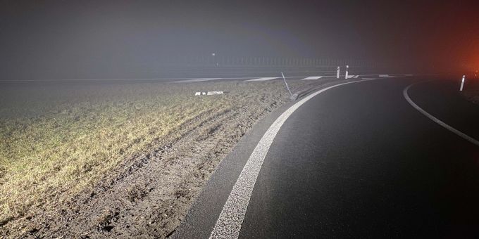 Unfallstelle in Baar ZG Unfallstelle in Baar ZG