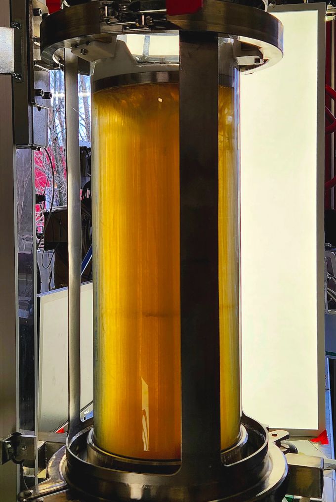 So sieht die Zukunft des Fleisches ohne Tier statt: Der von Mirai Foods entwickelte Bioreaktor «The Rocket». Bioreaktor