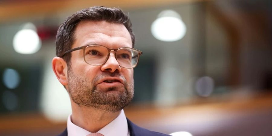 Bundesjustizminister Marco Buschmann Anfang März in Brüssel