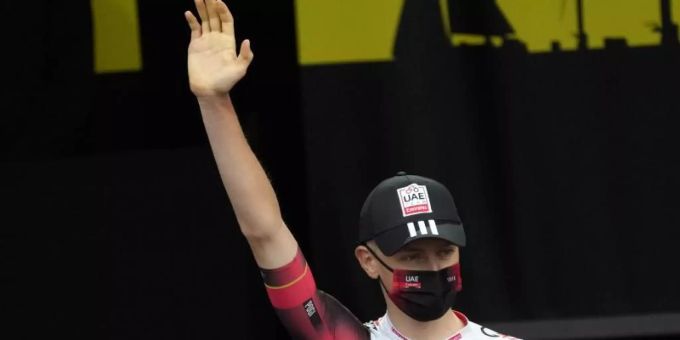 Geht in Brest als Titelverteidiger an den Start der 108. Tour de France: Tadej Pogacar. Foto: Daniel Cole/AP/dpa Geht in Brest als Titelverteidiger an den Start der 108. Tour de France: Tadej Pogacar. Foto: Daniel Cole/AP/dpa