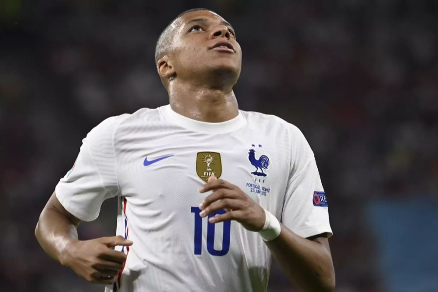 Kein Treffer für Superstar Kylian Mbappé an der Euro 2020.