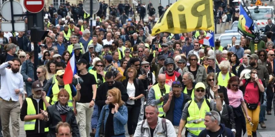 «Gelbwesten»-Demonstration in Bordeaux