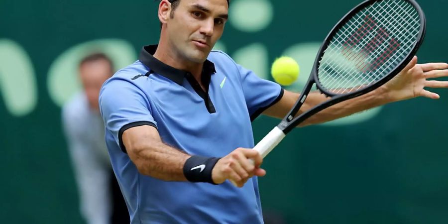 Startet am Montag in Halle in seine Rasensaison: Roger Federer