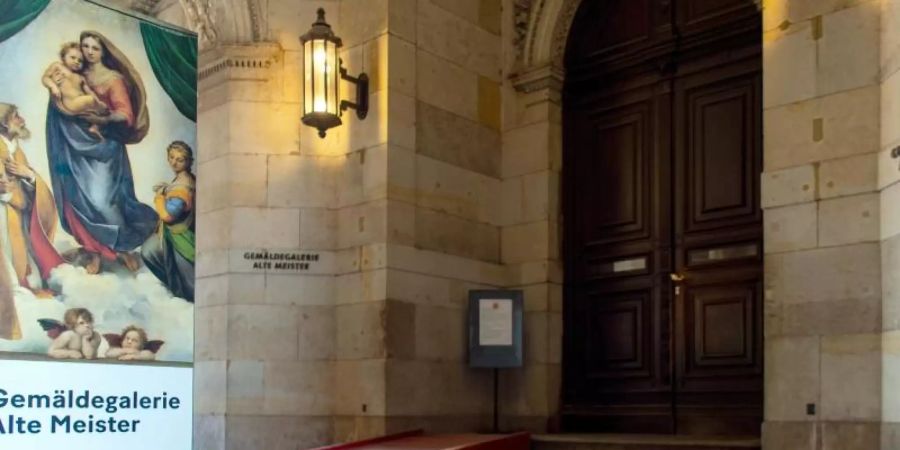Der Eingang zur Gemäldegalerie «Alte Meister» der Staatlichen Kunstsammlungen Dresden. Foto: Monika Skolimowska