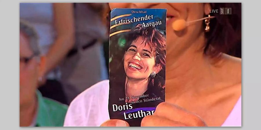 1999 warb die 36-jährige Doris Leuthard mit einem Duschmittel: «Duschen mit Doris» wurde zur erfolgreichen Kampagne. Leuthard schaffte den Sprung in den Nationalrat und die CVP erfuhr insgesamt eine Erfrischungskur.