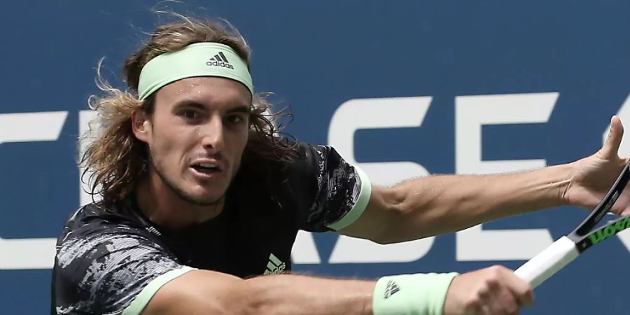 Vergeblich gestreckt: Stefanos Tsitsipas verabschiedete sich bereits in der 1. Runde vom US Open