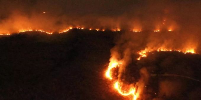 Massive Waldbrände wüten im Amazonasgebiet und den angrenzenden Steppengebieten. Brasilien waldbrände