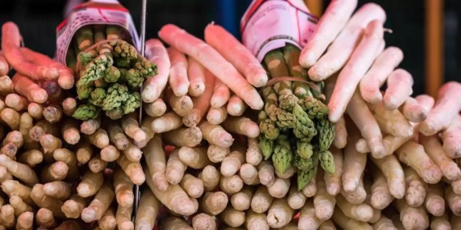 Statstiker schätzen, dass in diesem Jahr 122.000 Tonnen Spargel geerntet wurden. Foto: Andreas Arnold