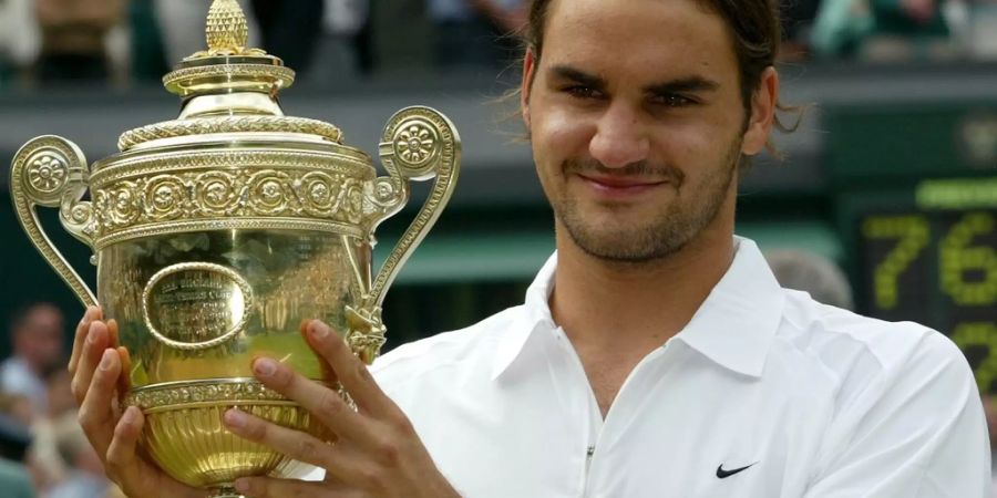 Roger Federer gewinnt 2003 seinen ersten Grand Slam-Titel.