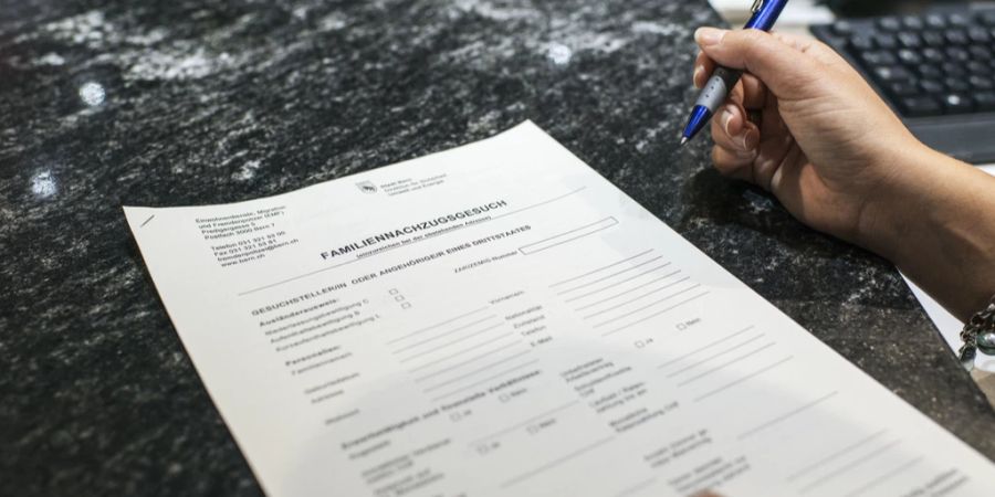 Dokument Antrag Familiennachzug Schweiz