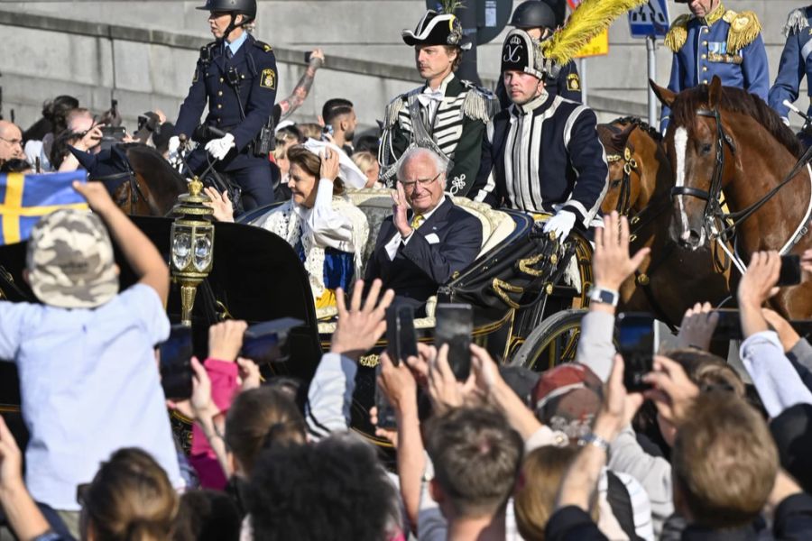 Thronjubiläum Schweden König Kutsche