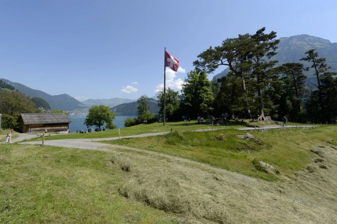 Das Rütli am Urnersee: Seit 1860 steht die geschichtsträchtige Gründungsstätte der Eidgenossenschaft unter der Verwaltung der Schweizerischen Gemeinnützigen Gesellschaft (SGG). (Archivbild) Rütli Rütliweise Geburtsstätte Rütlischwur