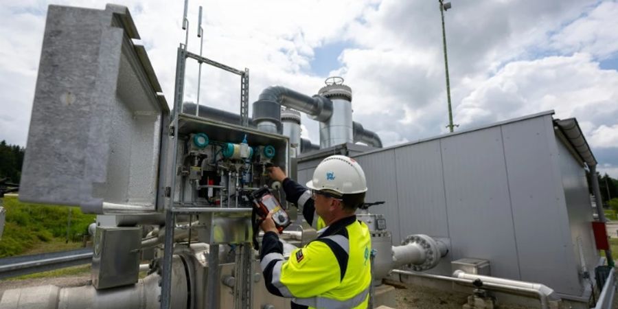 Gasspeicheranlage in im bayerischen Bierwang.