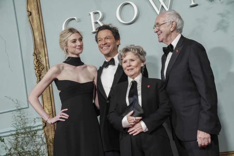 Der Cast der fünften «The Crown»-Staffel mit Dominic West (l).