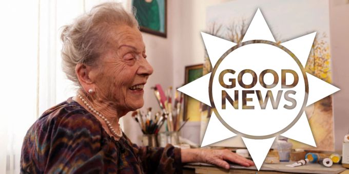 Good News - 100-Jährige macht als Malerin Karriere!