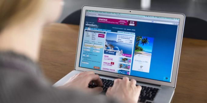 Reisen werden oft über Onlineportale wie ebookers gebucht. ebookers