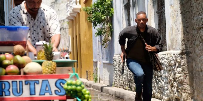 Will Smith als Henry Brogan in einer Szene des Films "Gemini Man" (undatierte Filmszene). «Gemini Man»