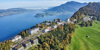 Bürgenstock NW - Felsenweg am Bürgenstock nach Felsabbruch unterbrochen