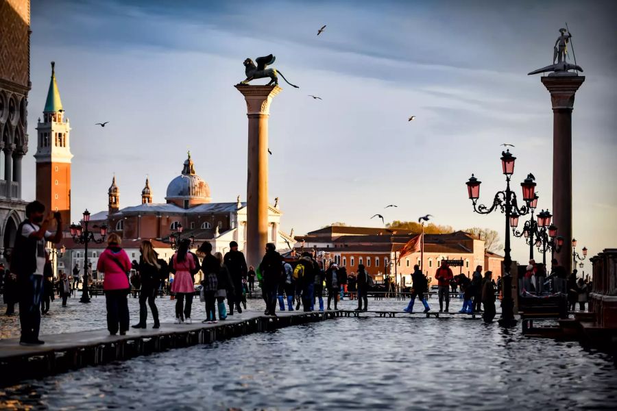 Im November 2019 kämpfte Venedig mit starken Hochwasser.