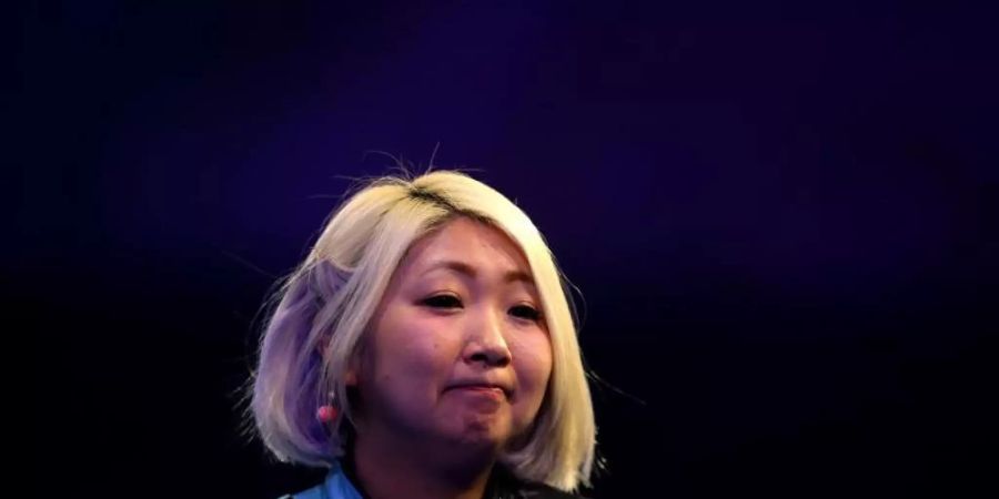 Ausgeschieden bei der Darts-WM: Mikuru Suzuki aus Japan. Foto: Steven Paston/PA Wire/dpa