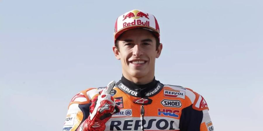 Motorrad-Weltmeister Marc Marquez hat mit einem weiteren Sieg die MotoGP-Saison 2019 abgeschlossen. Foto: Alberto Saiz/AP/dpa