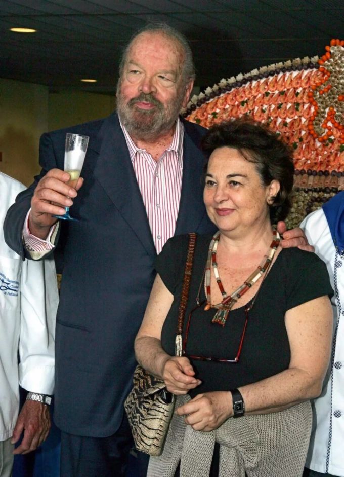 Bud Spencer und Maria Amato im Juni 2004. bud spencer frau