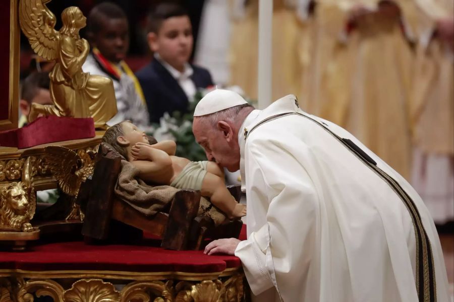 Weihnachtsfeier mit Papst Franziskus