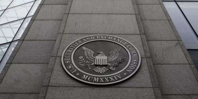 Das Logo der US-Finanzbehörde SEC. Sec