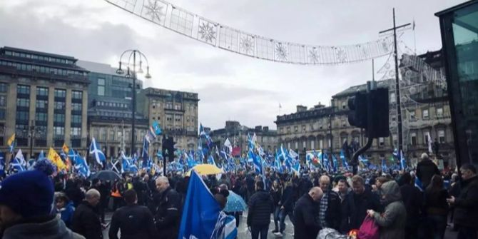 Schottland Demo Unabhängigkeit