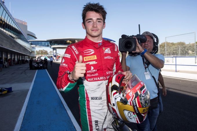 Charles Leclerc fuhr schon in der Formel 2 für die Nachwuchs-Akademie von Ferrari. Charles Leclerc Formel 2