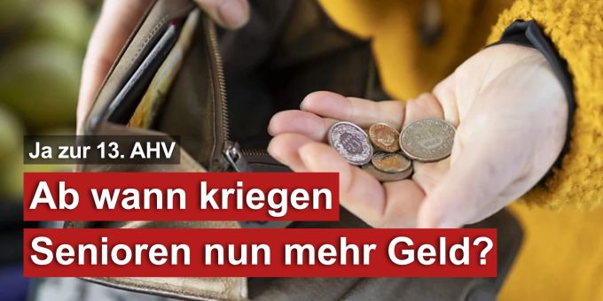 Ja zur 13. AHV-Rente - Ab wann kriegen Senioren nun mehr Geld?