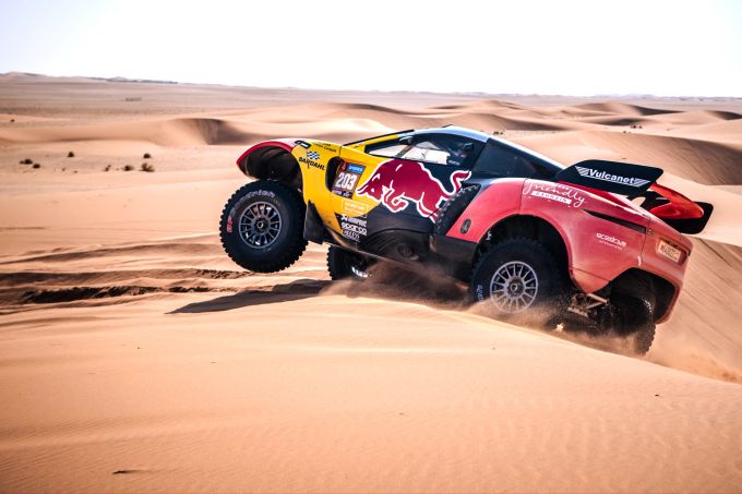 Sébastien Loeb im Einsatz bei der Rallye Dakar. Sébastien Loeb Rallye Dakar
