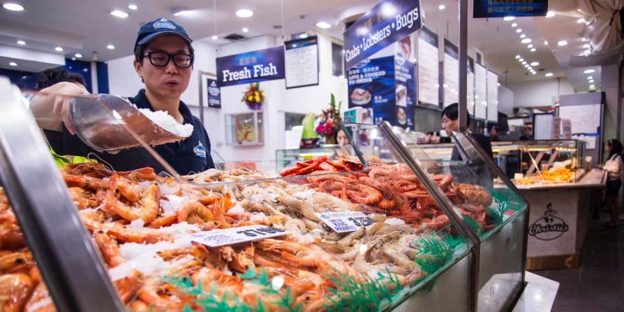 Der Sydney Fish Market bietet Ihnen frischen Fisch mit Erlebnischarakter.