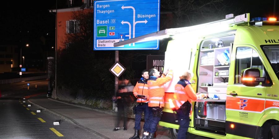 Velounfall in Feuerthalen