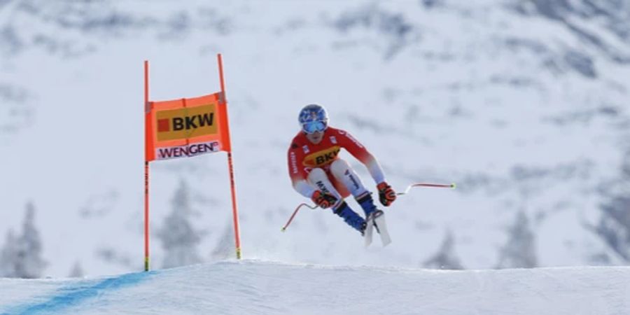 Marco Odermatt nimmt im zweiten Wengen-Training Tempo raus.