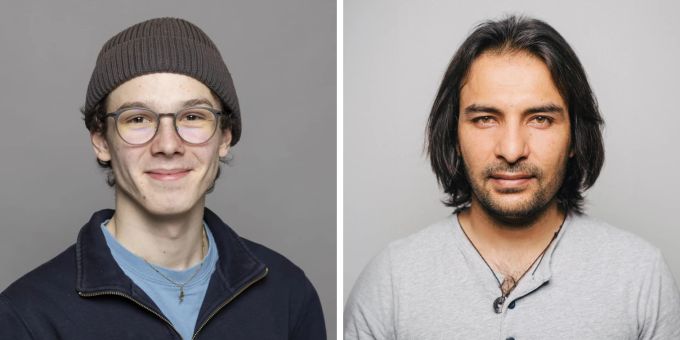 Die Jungen Grünen Luzern nominieren mit Finn Krummenacher (l) und Sohail Khan (r) zwei Nicht-Wahlberechtigte für die Grossstadtratswahlen. Junge Grüne Luzern